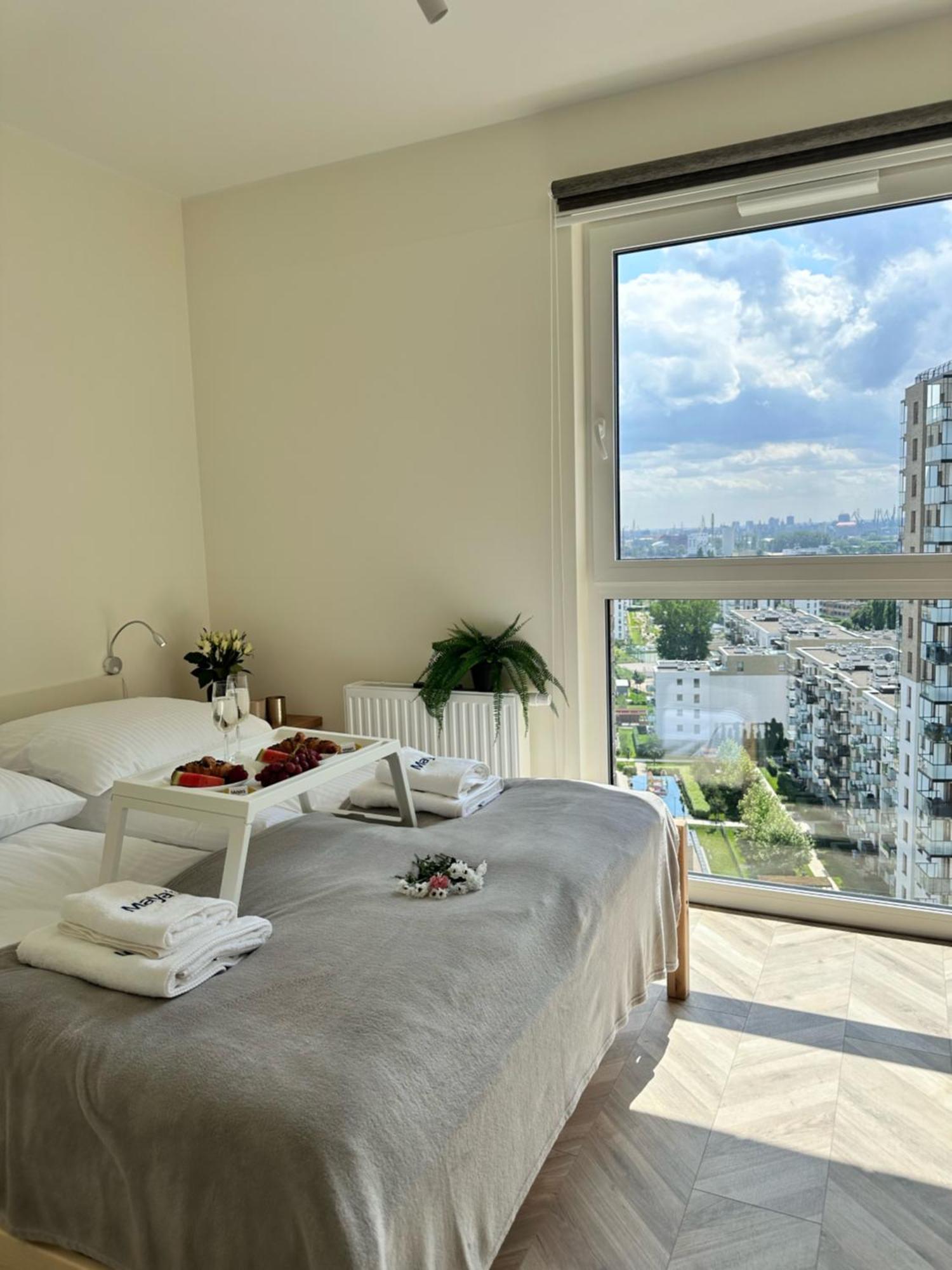 Maya's Flats & 101 Sea View - 3 Pokojowy Z Widokiem Na Morze Na Letnicy Danzig
