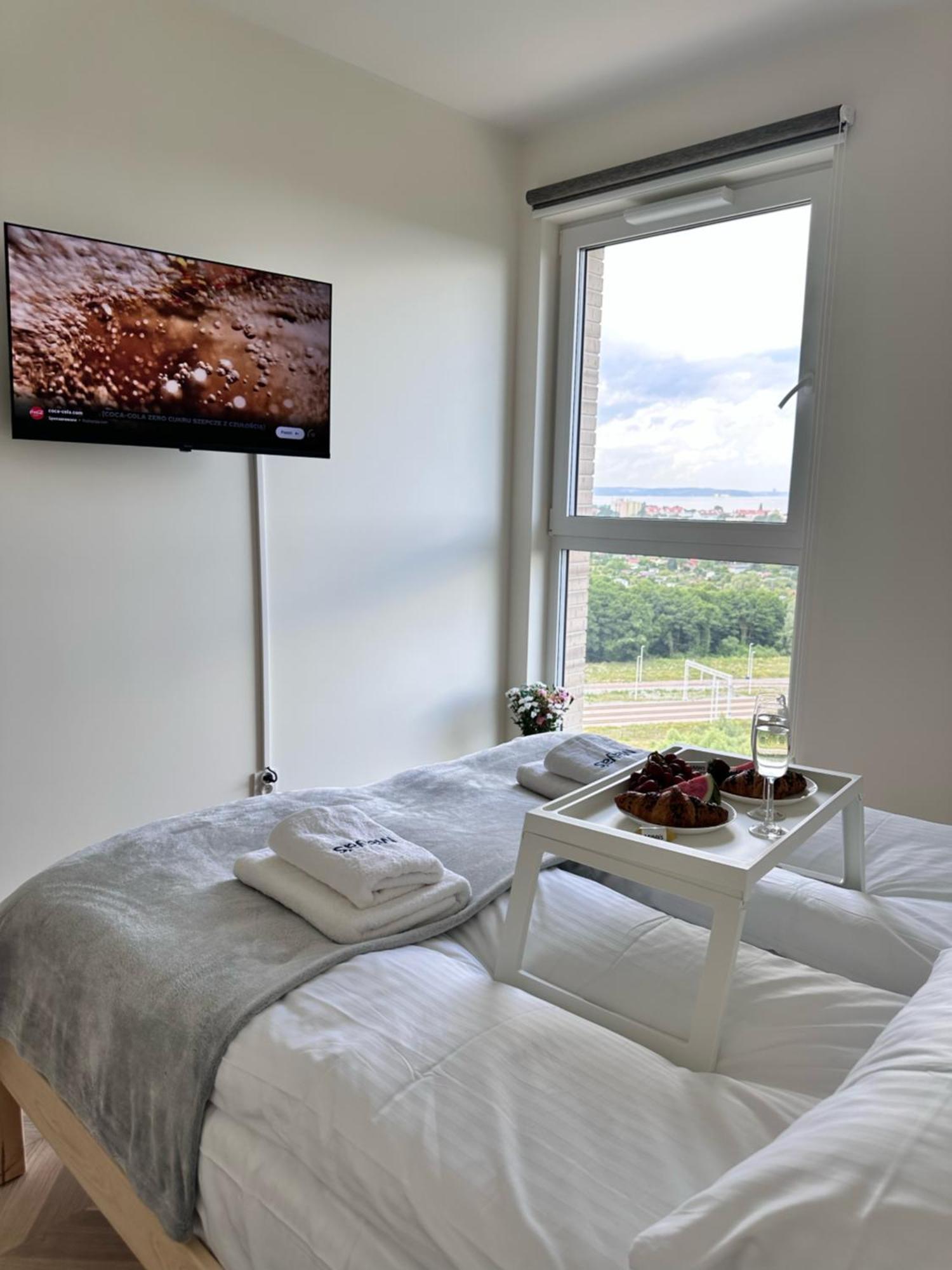 Maya's Flats & 101 Sea View - 3 Pokojowy Z Widokiem Na Morze Na Letnicy Danzig