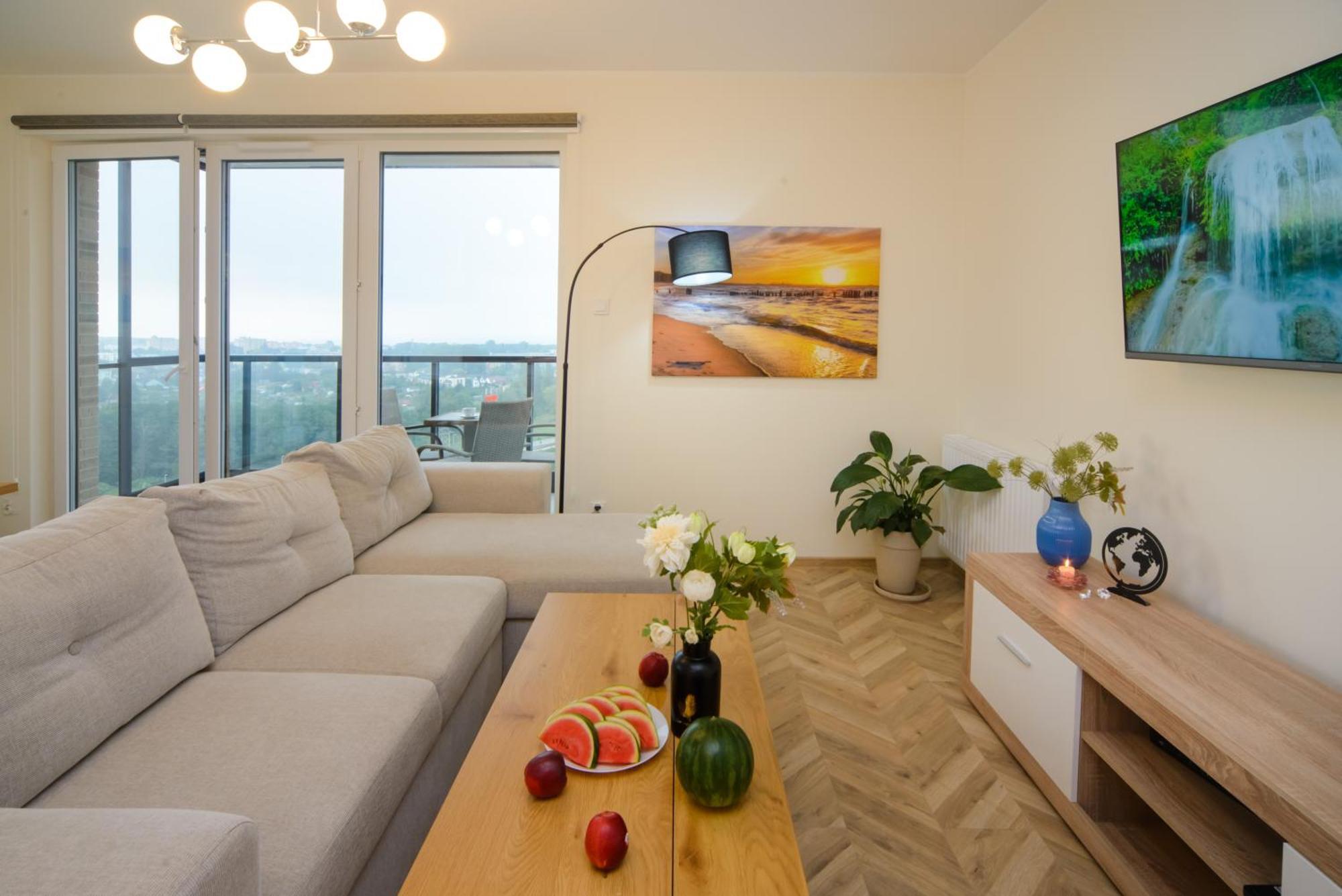 Maya's Flats & 101 Sea View - 3 Pokojowy Z Widokiem Na Morze Na Letnicy Huoneisto Gdańsk