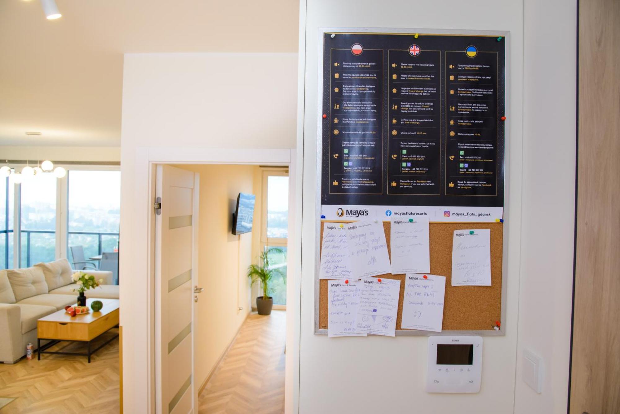 Maya's Flats & 101 Sea View - 3 Pokojowy Z Widokiem Na Morze Na Letnicy * Gdańsk