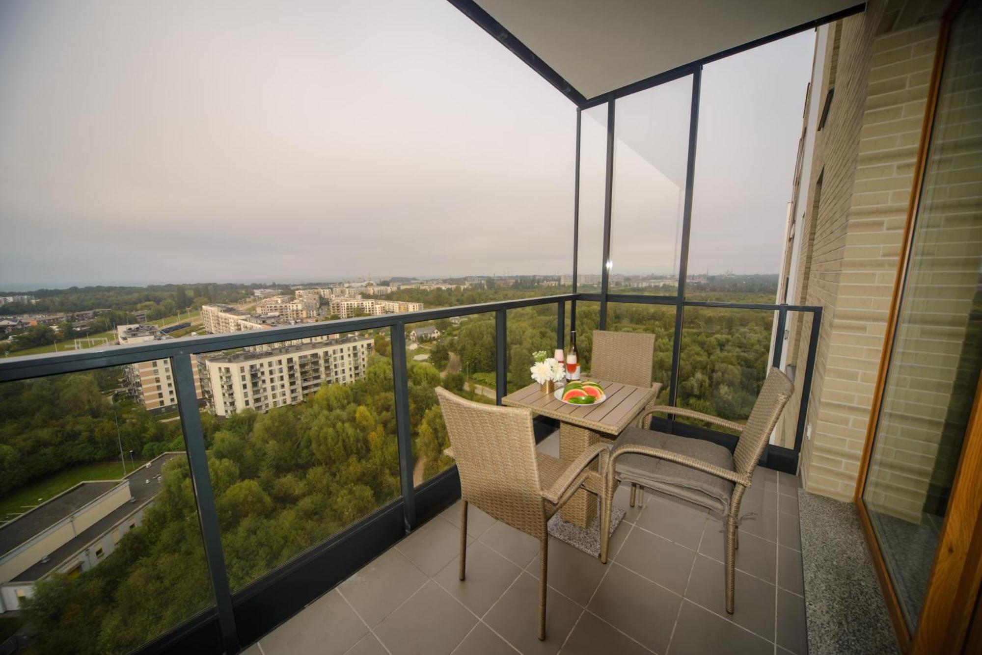 Maya's Flats & 101 Sea View - 3 Pokojowy Z Widokiem Na Morze Na Letnicy * Gdańsk