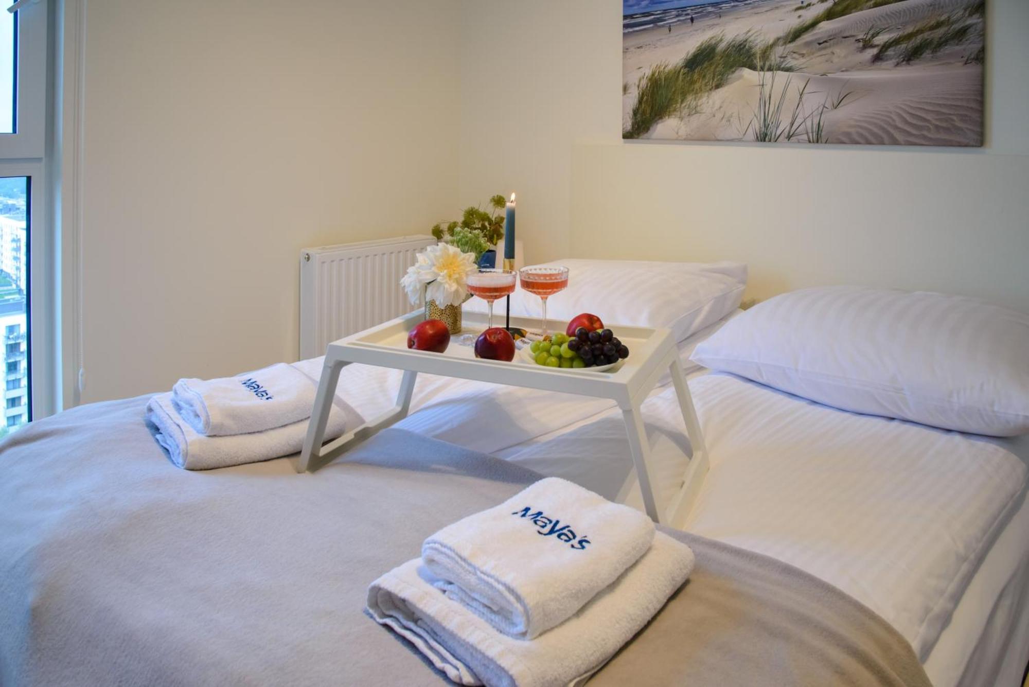 Huoneisto Maya's Flats & 101 Sea View - 3 Pokojowy Z Widokiem Na Morze Na Letnicy *